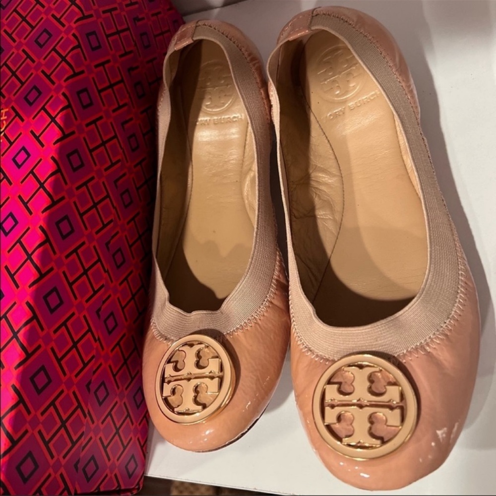 Tory Burch Neutral Flats - Picture 2 of 12